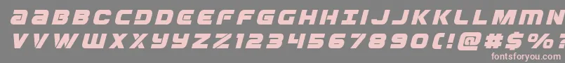 Ozdatitleital Font – Pink Fonts on Gray Background
