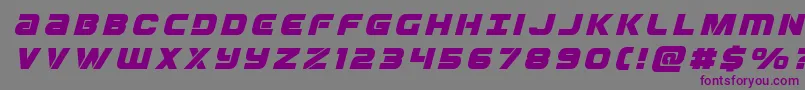 Ozdatitleital Font – Purple Fonts on Gray Background