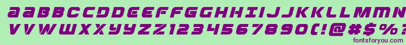 Ozdatitleital Font – Purple Fonts on Green Background