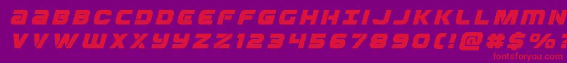 Ozdatitleital Font – Red Fonts on Purple Background