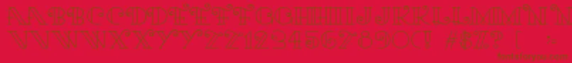 Kari Font – Brown Fonts on Red Background