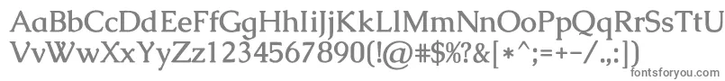 フォントCaudexBold – 白い背景に灰色の文字