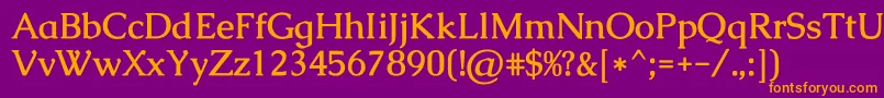 CaudexBold Font – Orange Fonts on Purple Background