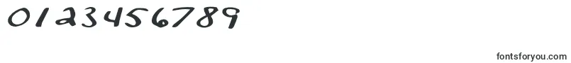 KelleycalligraphyRegular Font – Fonts for Numbers and Digits