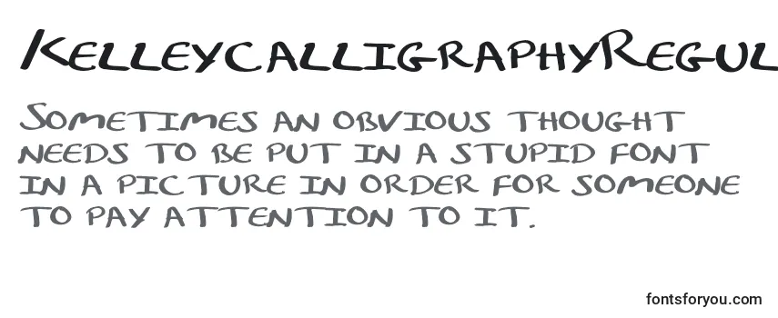 KelleycalligraphyRegular Font