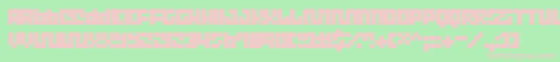Trict Font – Pink Fonts on Green Background