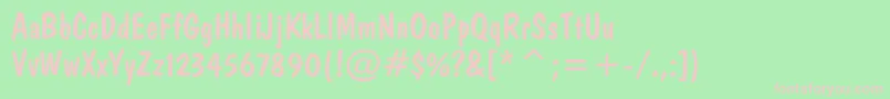 Doncasualswplain Font – Pink Fonts on Green Background