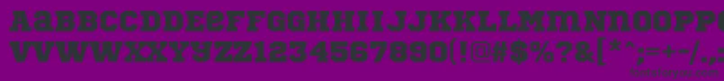 Шрифт SportsWorldRegular – чёрные шрифты на фиолетовом фоне