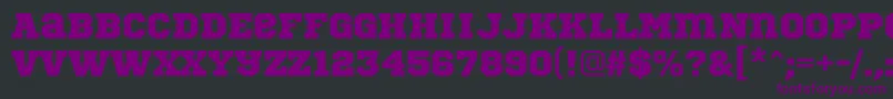 SportsWorldRegular Font – Purple Fonts on Black Background