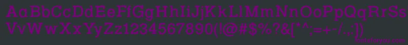 RowdyTypemachine1Regular Font – Purple Fonts on Black Background