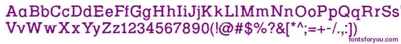 RowdyTypemachine1Regular Font – Purple Fonts