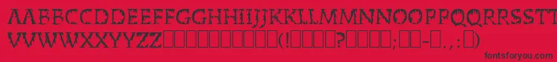 Más sobre la fuente DeadWorld fuente DeadWorld – Fuentes Negras Sobre Fondo Rojo