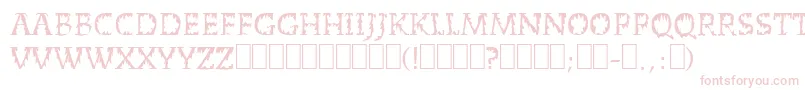 DeadWorld Font – Pink Fonts on White Background