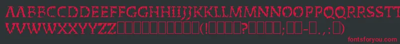 DeadWorld Font – Red Fonts on Black Background