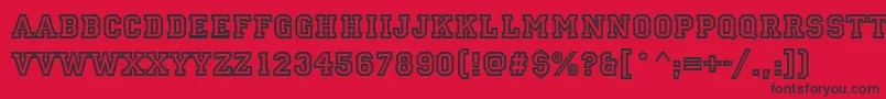 More about AllstarRegular Font AllstarRegular Font – Black Fonts on Red Background