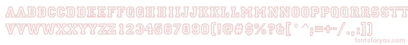 AllstarRegular Font – Pink Fonts on White Background