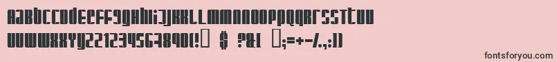 Glaring Font – Black Fonts on Pink Background