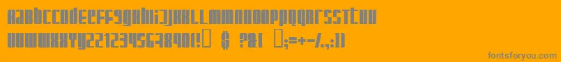 Glaring Font – Gray Fonts on Orange Background