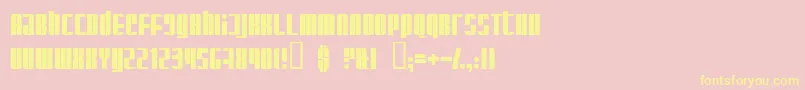 Glaring Font – Yellow Fonts on Pink Background