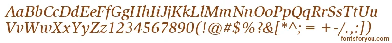 ItcSlimbachLtMediumItalic Font – Brown Fonts