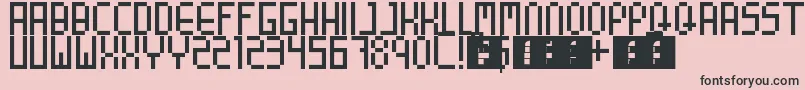 8BitParty Font – Black Fonts on Pink Background