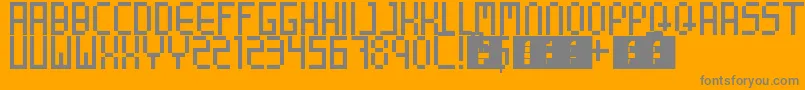 8BitParty Font – Gray Fonts on Orange Background