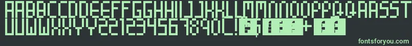 8BitParty Font – Green Fonts on Black Background