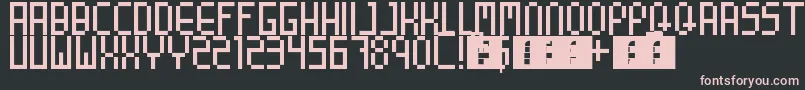 8BitParty Font – Pink Fonts on Black Background