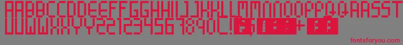 8BitParty Font – Red Fonts on Gray Background