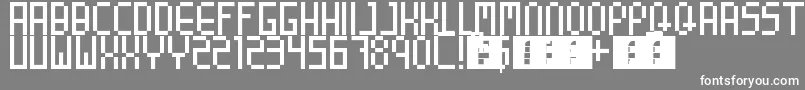 8BitParty Font – White Fonts on Gray Background