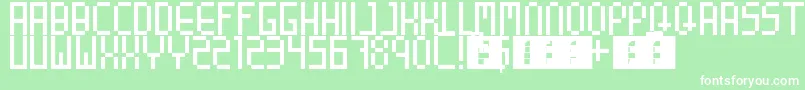 8BitParty Font – White Fonts on Green Background