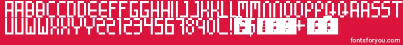 8BitParty Font – White Fonts on Red Background