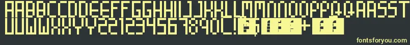 8BitParty Font – Yellow Fonts on Black Background