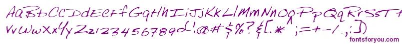 Lehn249 Font – Purple Fonts on White Background