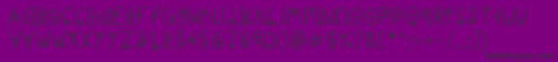 フォントLiveLoveLife – 紫の背景に黒い文字