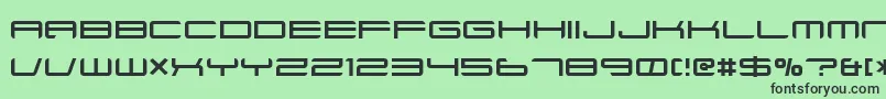 Ft88Normal Font – Black Fonts on Green Background