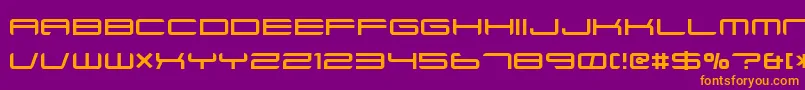 Ft88Normal Font – Orange Fonts on Purple Background