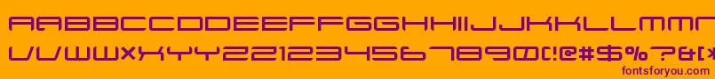 Ft88Normal Font – Purple Fonts on Orange Background