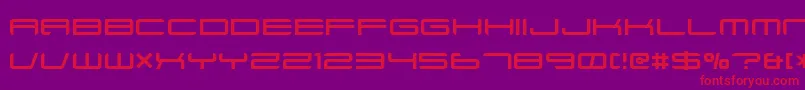 Ft88Normal Font – Red Fonts on Purple Background