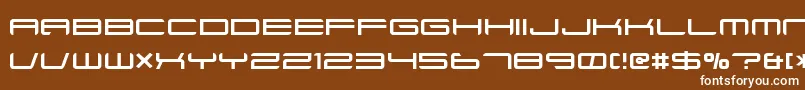 Ft88Normal Font – White Fonts on Brown Background