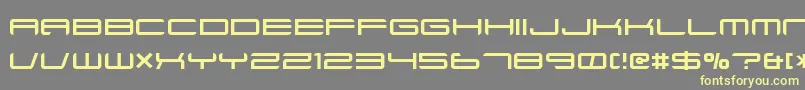 Ft88Normal Font – Yellow Fonts on Gray Background