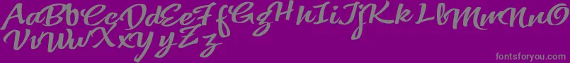 VtksColoredSoul3-Schriftart – Graue Schriften auf violettem Hintergrund