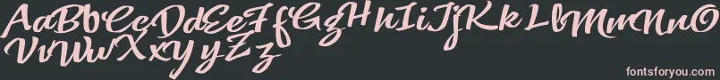 VtksColoredSoul3 Font – Pink Fonts on Black Background