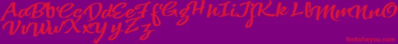 VtksColoredSoul3 Font – Red Fonts on Purple Background