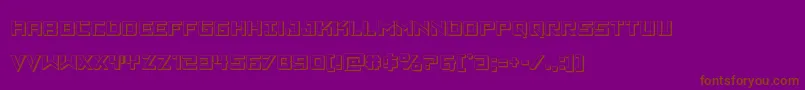 fuente Vikingsquad3D – Fuentes Marrones Sobre Fondo Morado