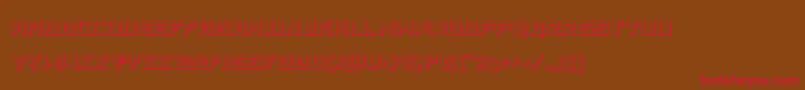 Vikingsquad3D Font – Red Fonts on Brown Background