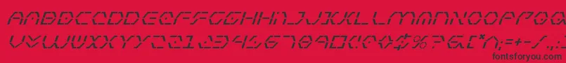 Zetasentryi Font – Black Fonts on Red Background