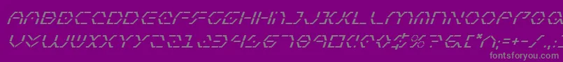 Zetasentryi Font – Gray Fonts on Purple Background