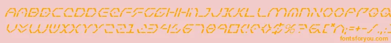 Zetasentryi Font – Orange Fonts on Pink Background