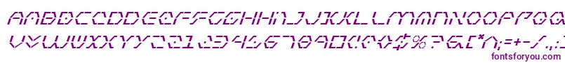 フォントZetasentryi – 白い背景に紫のフォント